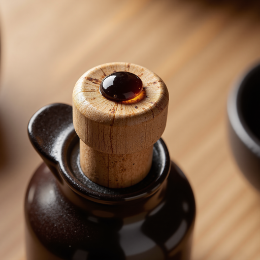 鲁姬花芝麻油产品包装，深色小瓶装浓郁芝麻油，传统滴管设计，标签突出芝麻香油特色